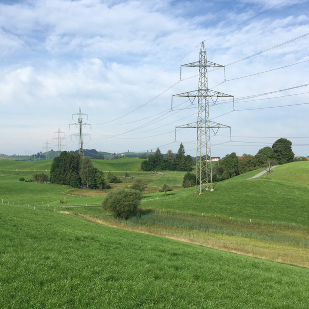 Hochspannungs-Leitung Mettlen (LU) - Samstagern (ZH)